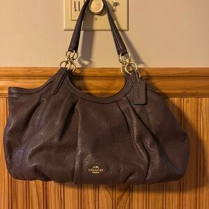 Brown leather purse